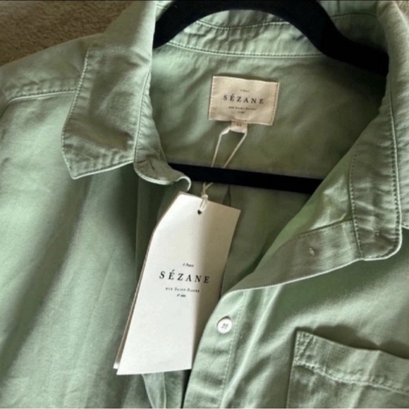 NEW w/ Tags Sézane Cotton Max Shirt, Sz 8 US/40 FR - Picture 2 of 7
